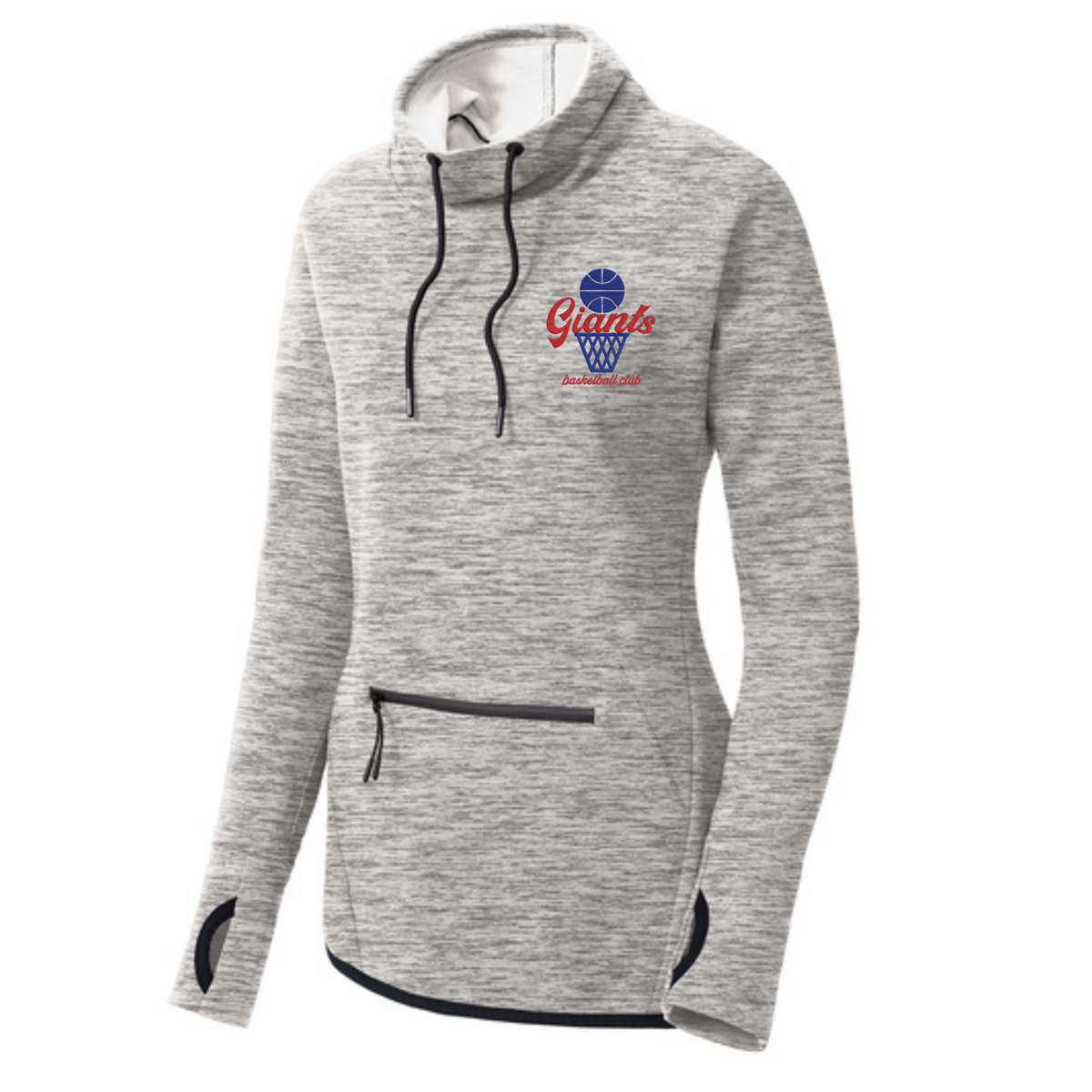 Women's Triumph Cowl Neck Pullover - Giants