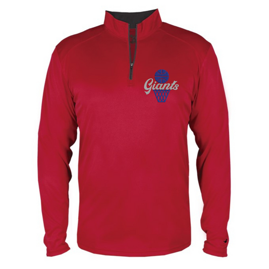 Youth/Adult Sport B-Core 1/4 Zip - Red