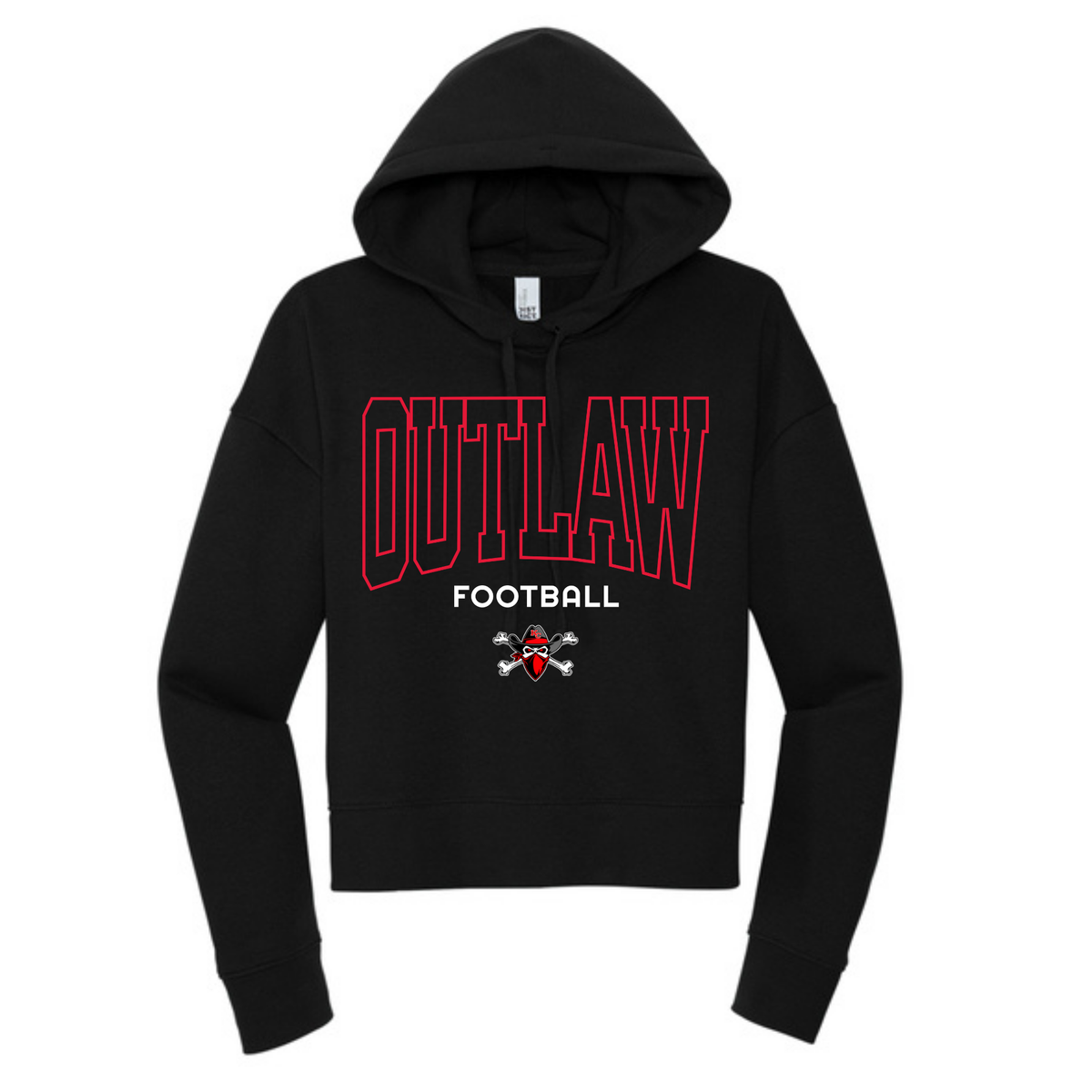 Ladies Outlaw Football Hoodie