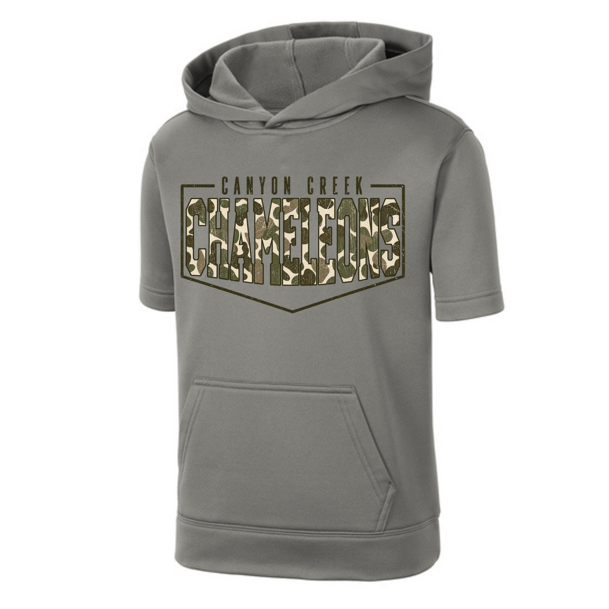 Canyon Creek - Camo Short Sleeve Hoodie