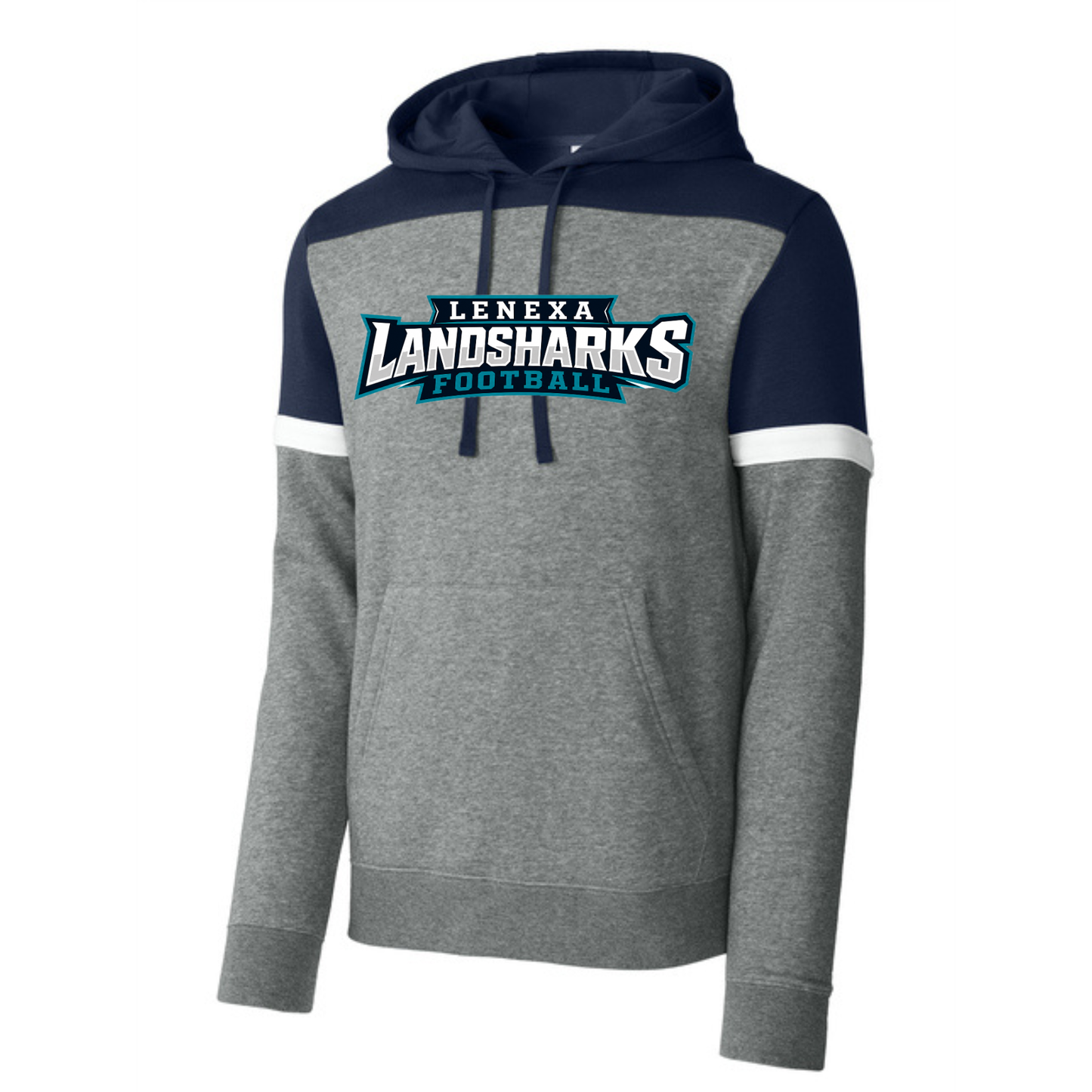 Adult Fleece Block Hoodie
