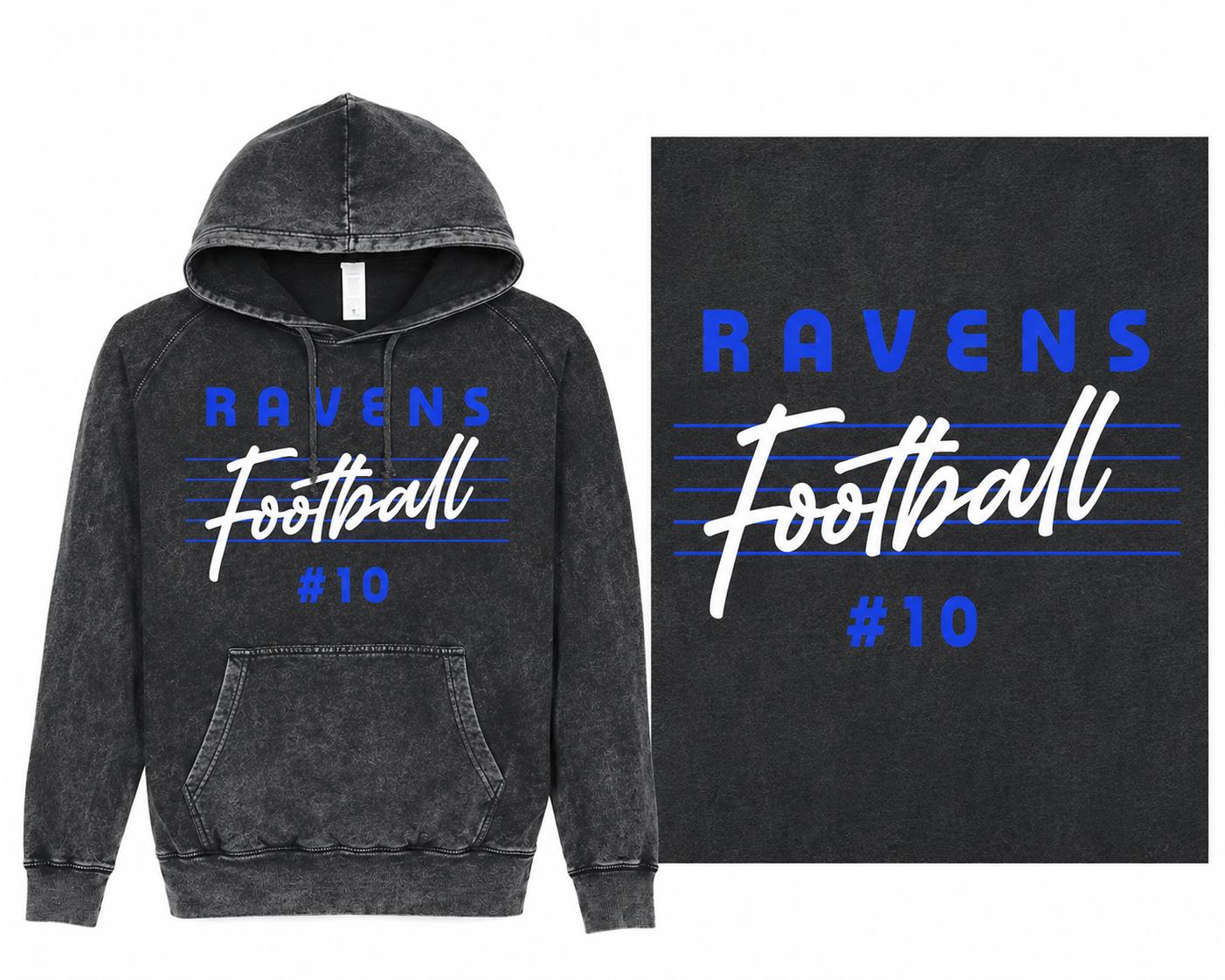 Acid Wash Retro Hoodie