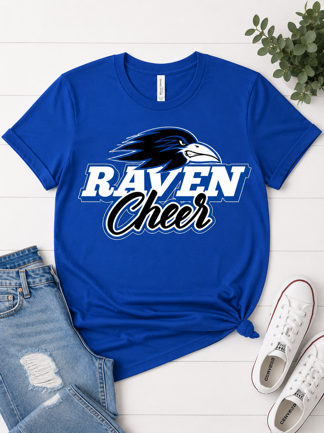 Bella Canvas Ravens Cheer Tee