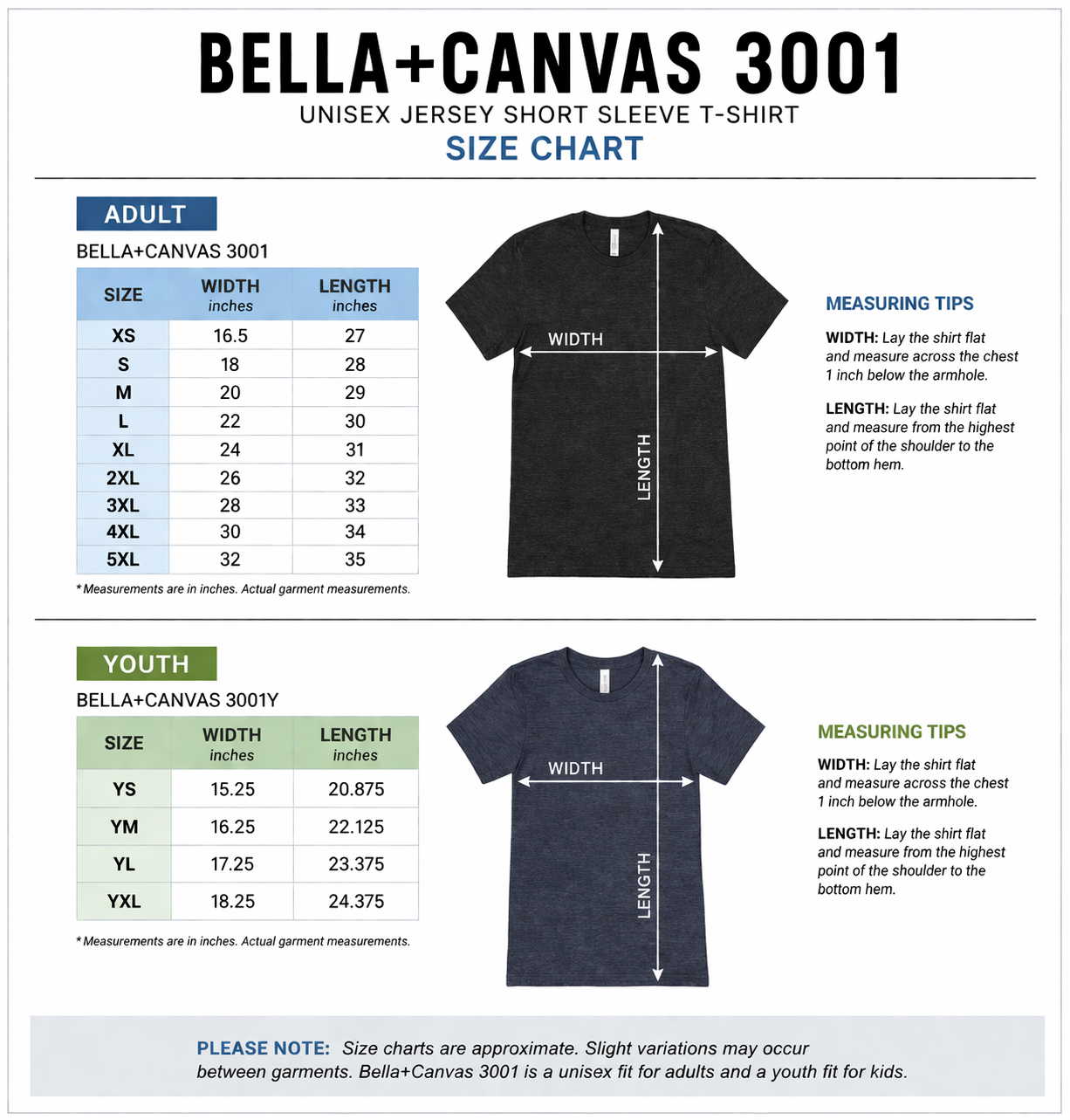 Bella Canvas 3001 Logo Tee - Toddler/Youth