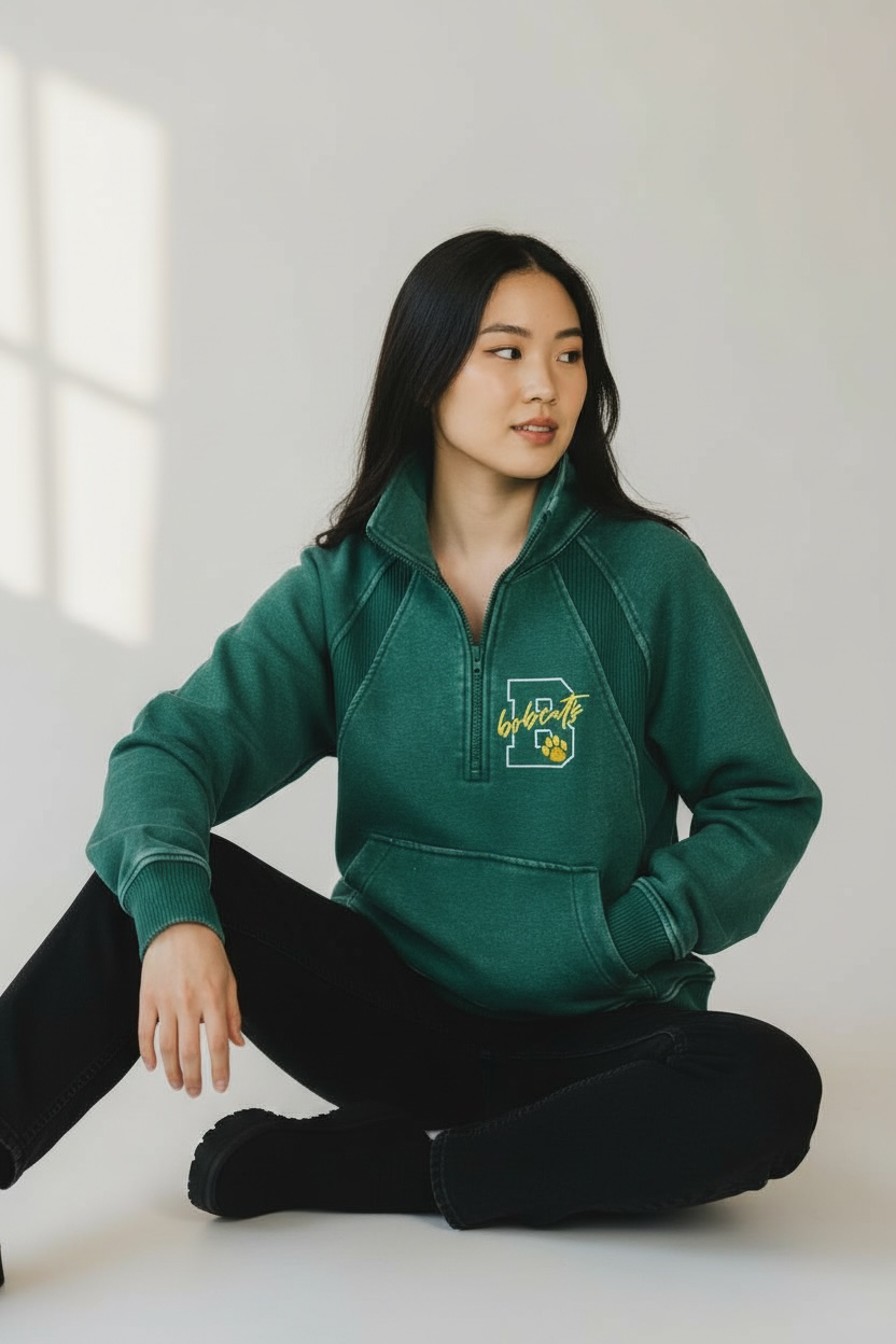 Quarter Zip - Bobcats