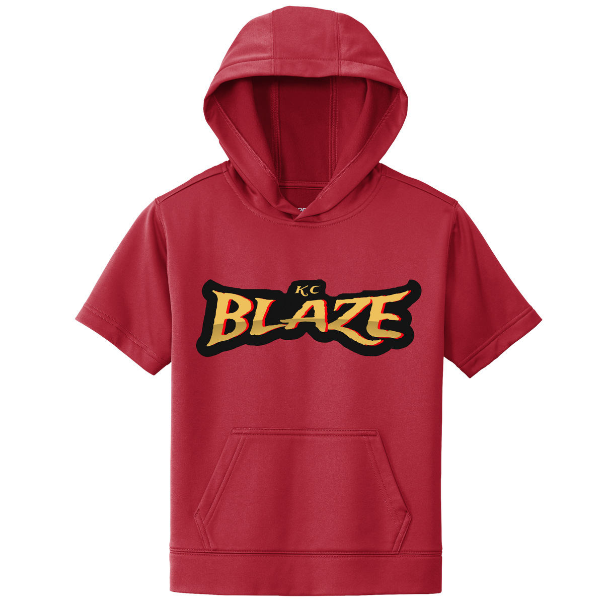 Adult Short Sleeve Hoodie - KC Blaze