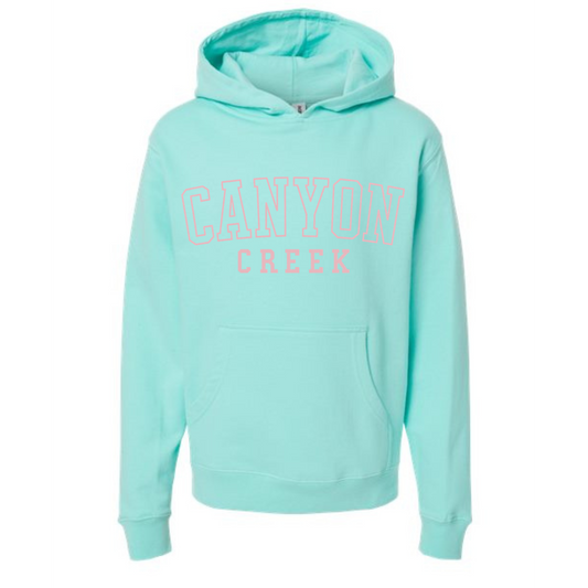 Canyon Creek - Teal Hoodie
