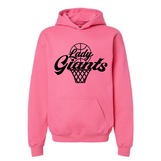 Youth/Adult Pink Hoodie - Lady Giants