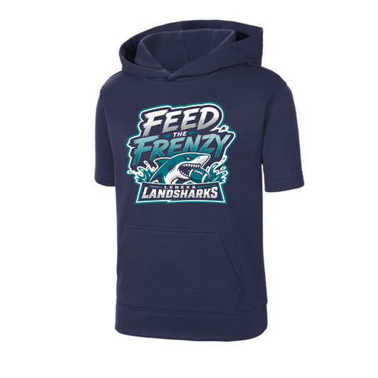 Youth/Adult Short Sleeve Hoodie - Landsharks