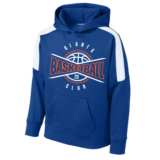 Youth/Adult Colorblock Hoodie - Giants Basketball
