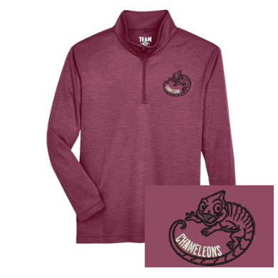 Quarter Zip - Maroon