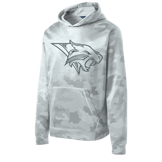 Youth/Adult Grey Camo Hoodie - Bobcats