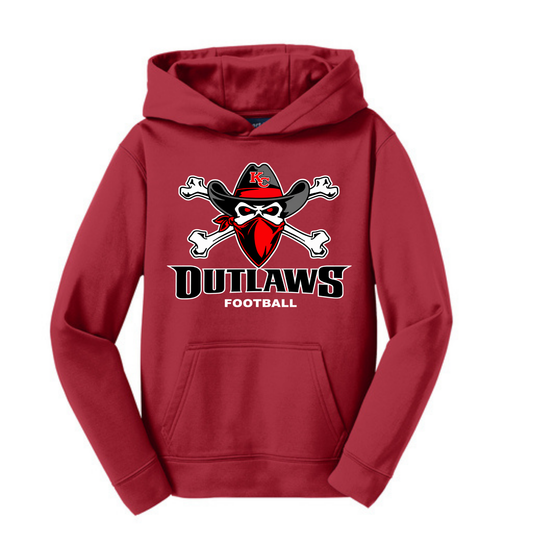 Youth/Adult Performance Fleece Hoodie - Logo