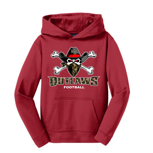 Youth/Adult Performance Fleece Hoodie - Camo Logo