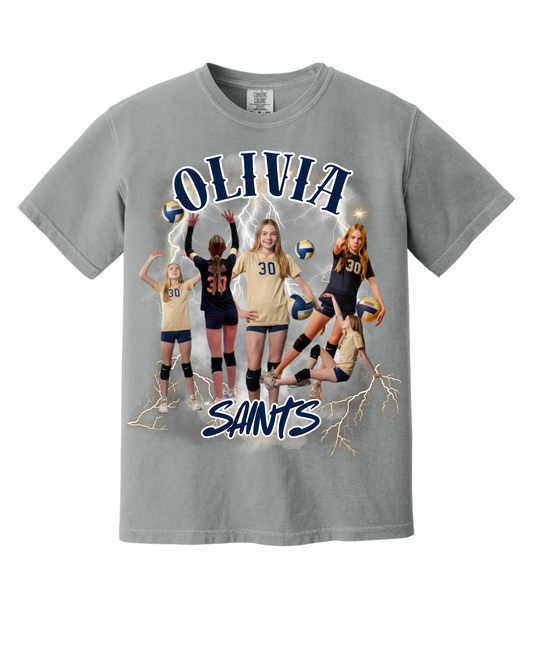 Saints Volleyball Rap Tee Shirts