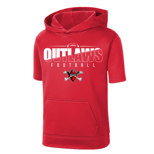 Youth/Adult Short Sleeve Hoodie - Outlaws