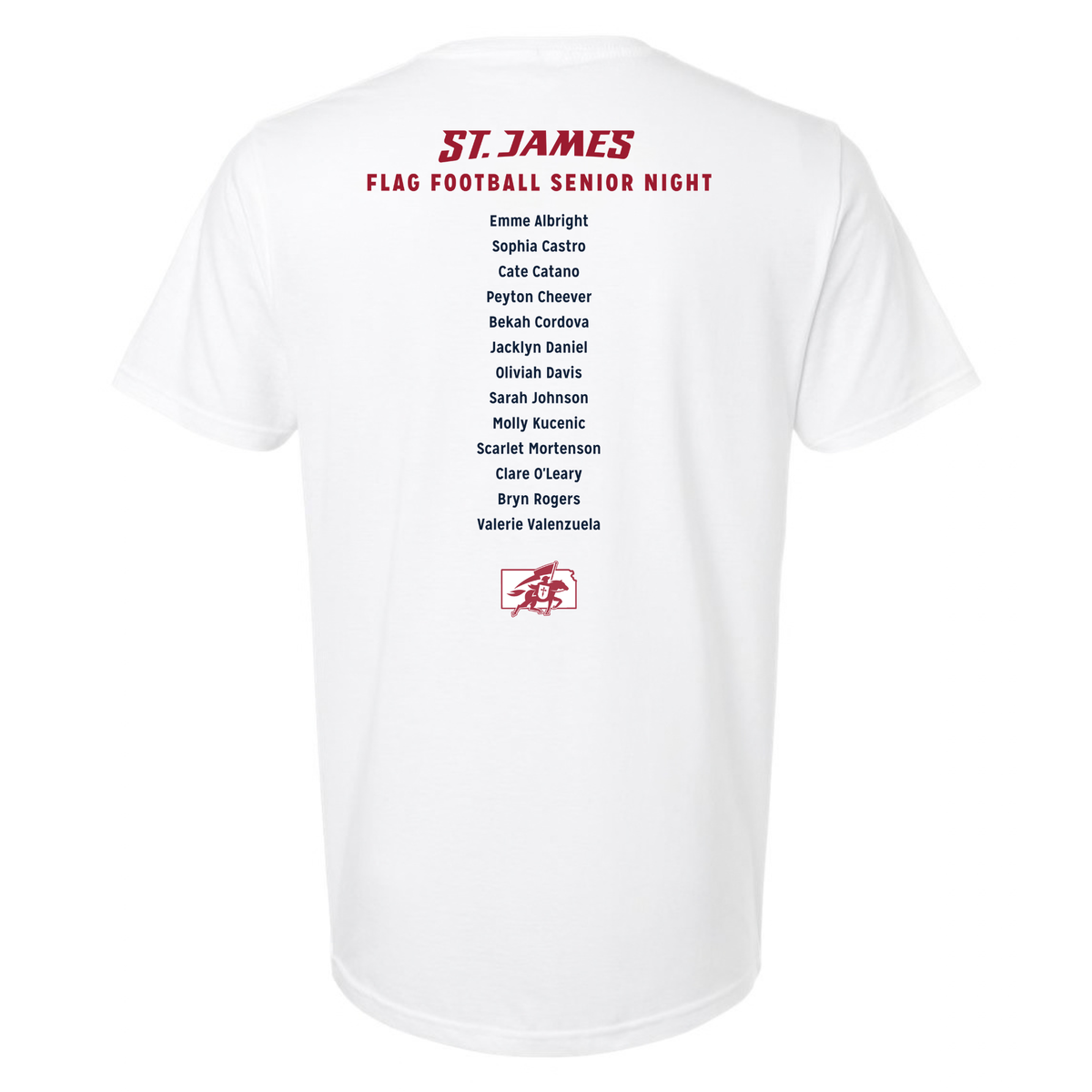 St. James 2026 Flag Football Shirts