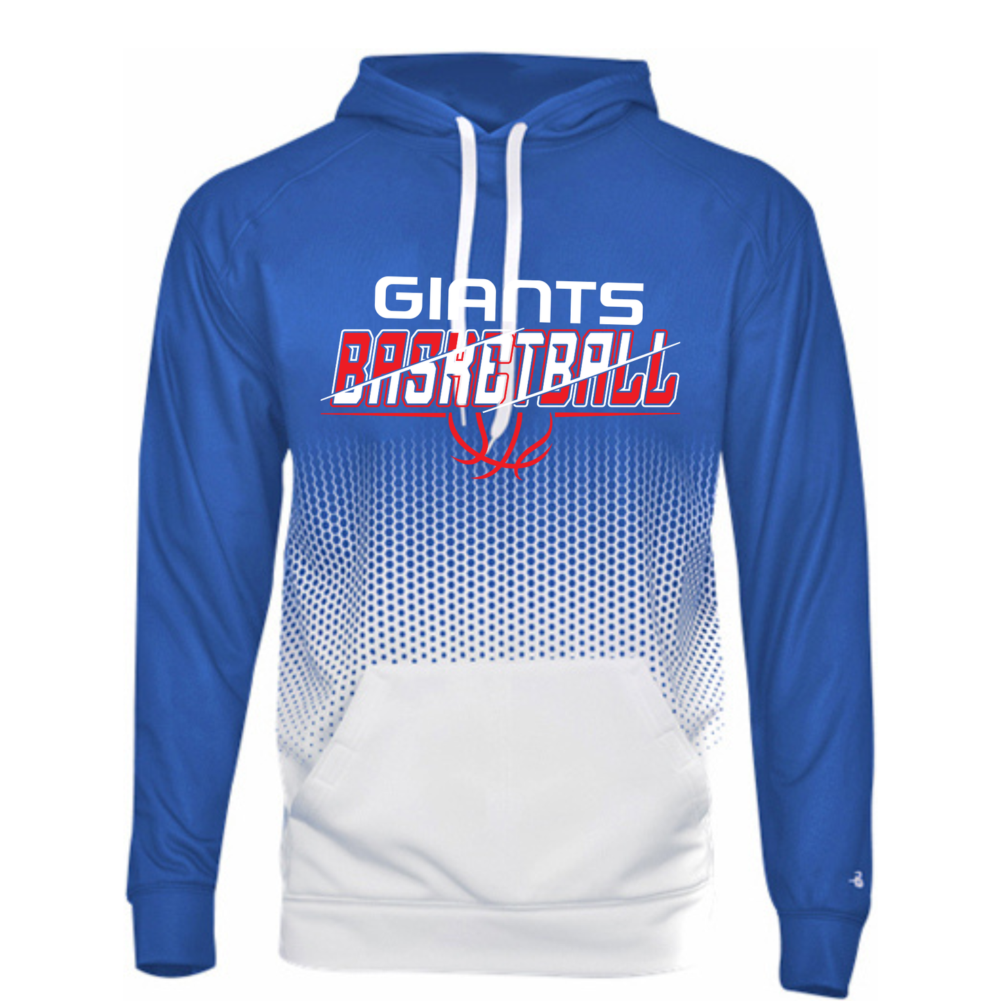 Youth Hex 2.0 Hoodie - Blue Basketball Logo