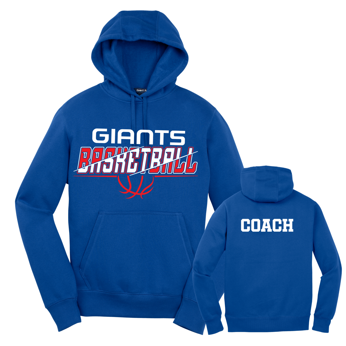 Adult Basketball Pullover Hooded Sweatshirt - Tall / Regular