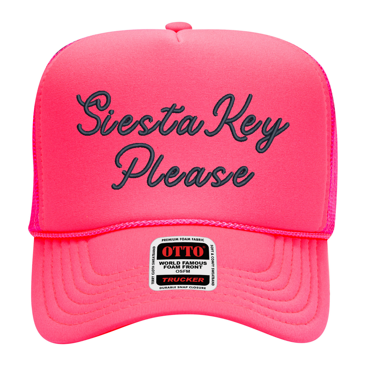 Siesta Key Hat - Pink/Navy