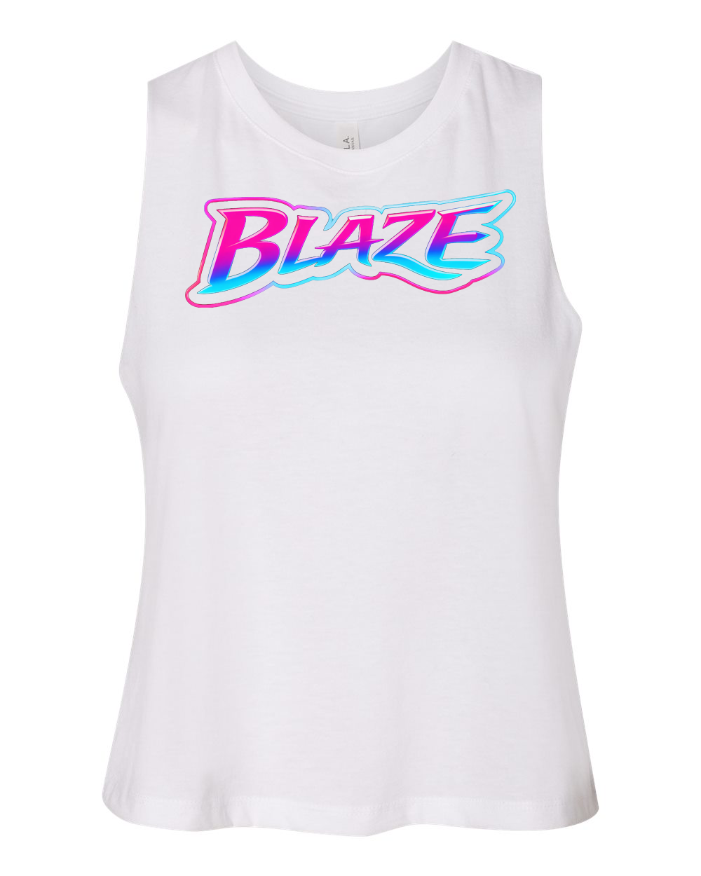 Bella Canvas Cropped Tank Top - KC Blaze Neon Logo