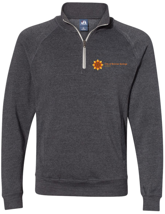 Cadet Collar Quarter- Zip Sweatshirt