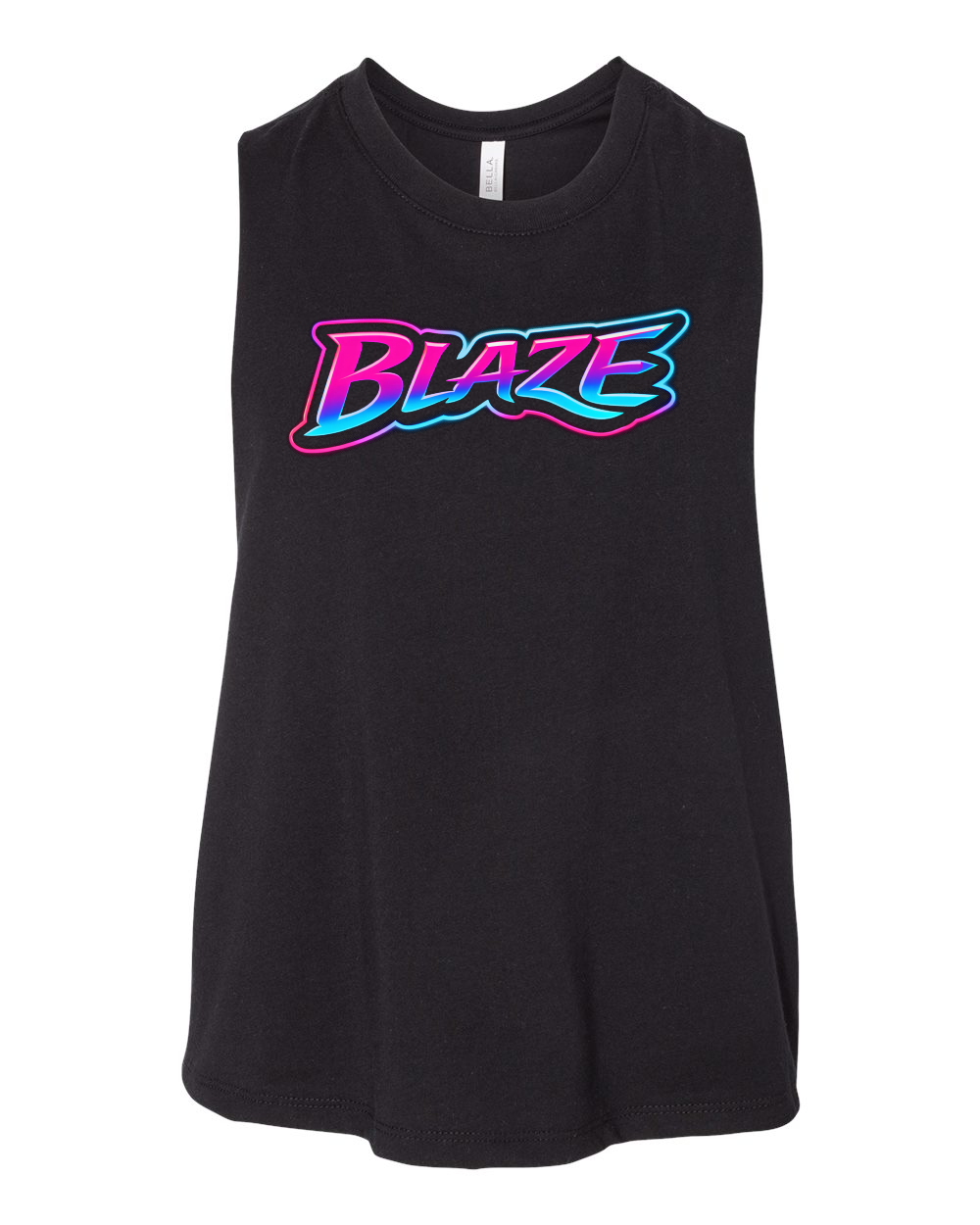Bella Canvas Cropped Tank Top - KC Blaze Neon Logo