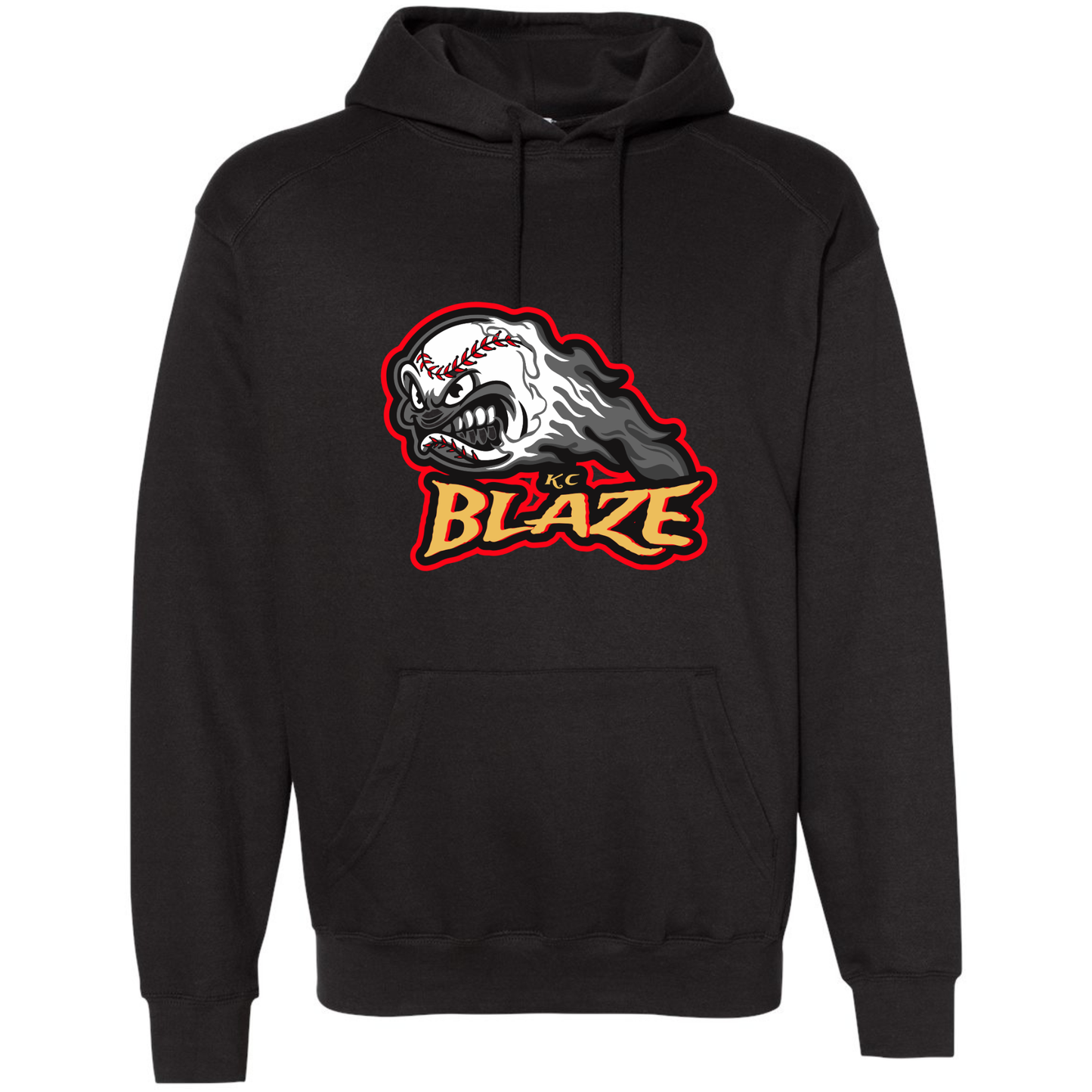 Adult Hooded Sweatshirt - Blaze Baseball Logo
