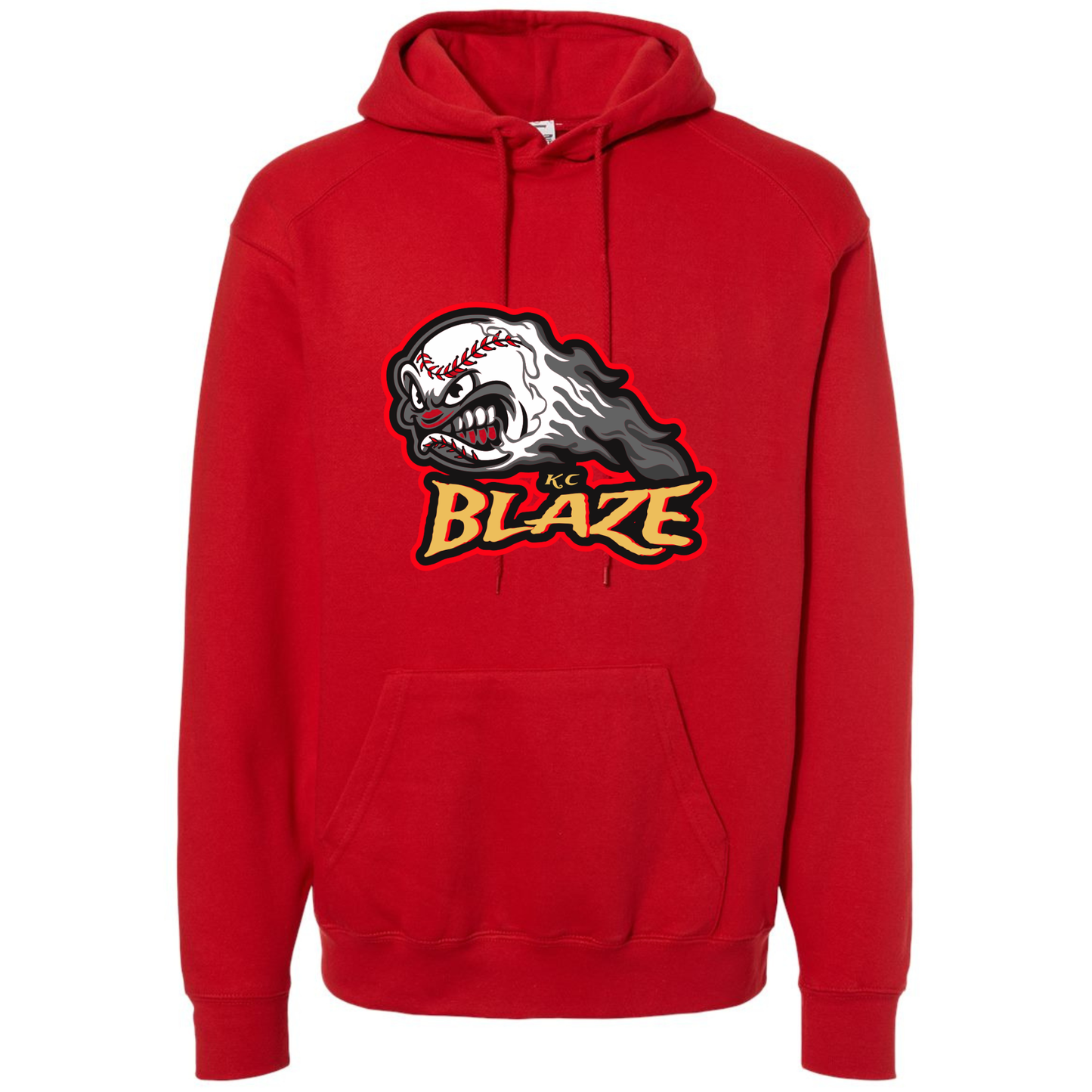 Adult Hooded Sweatshirt - Blaze Baseball Logo