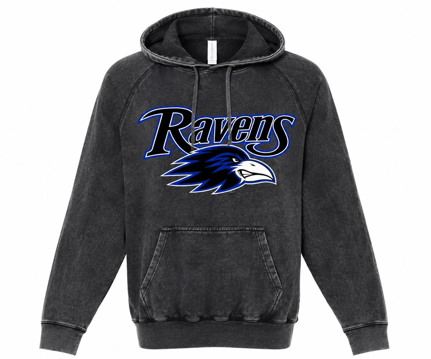 Acid Wash Ravens Hoodie