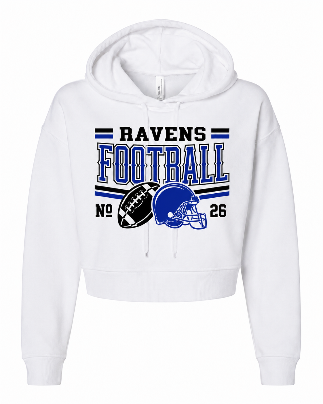 Cropped Ravens Football Hoodie
