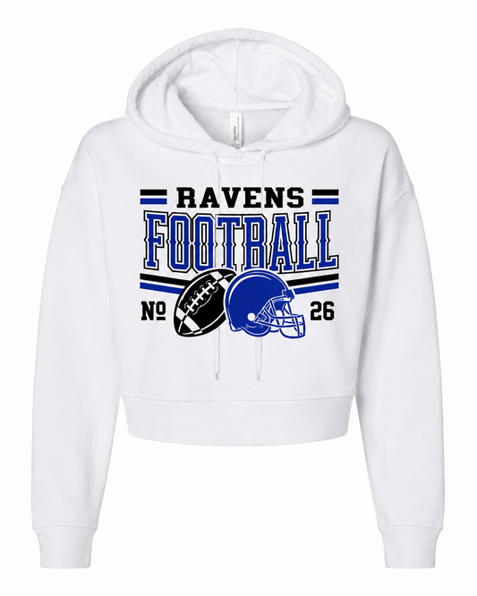 Cropped Ravens Football Hoodie