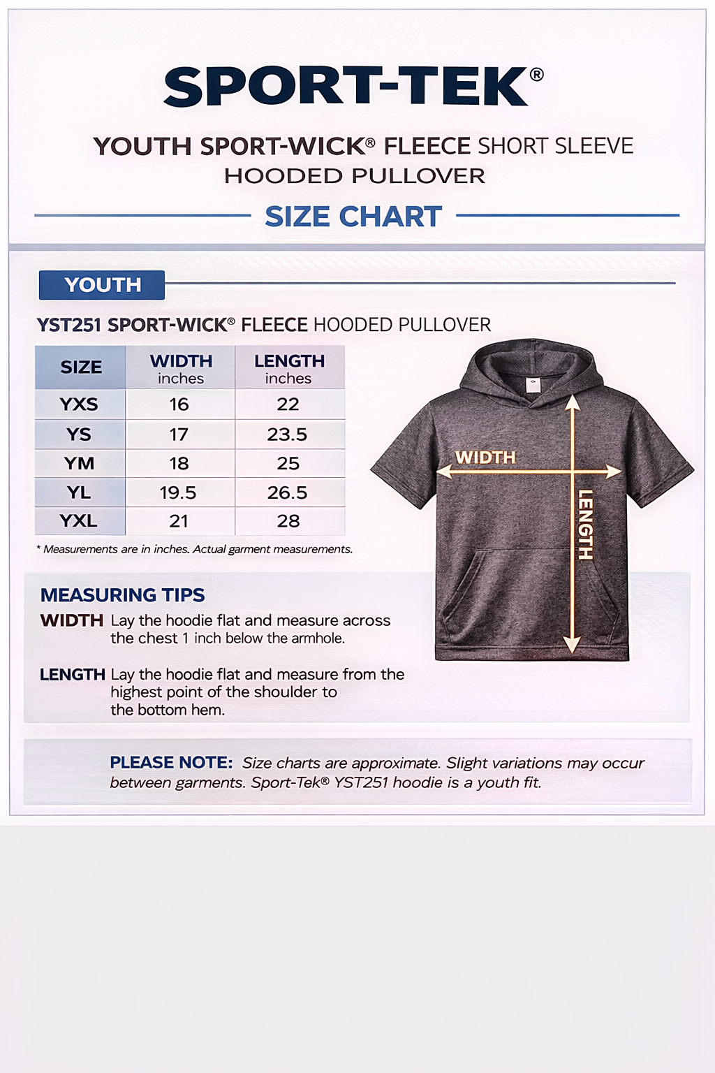 Youth Short Sleeve Hoodie