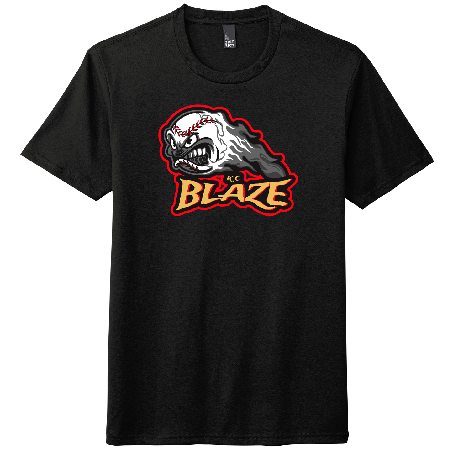 Soft Tri-Blend Tee KC Blaze Baseball Logo