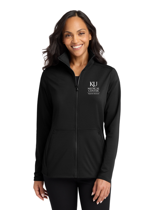 Port Authority® Women's Accord Stretch Fleece Full-Zip - KU Med Logo