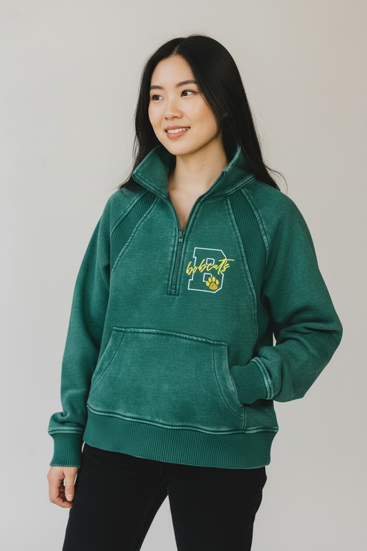 Quarter Zip - Bobcats