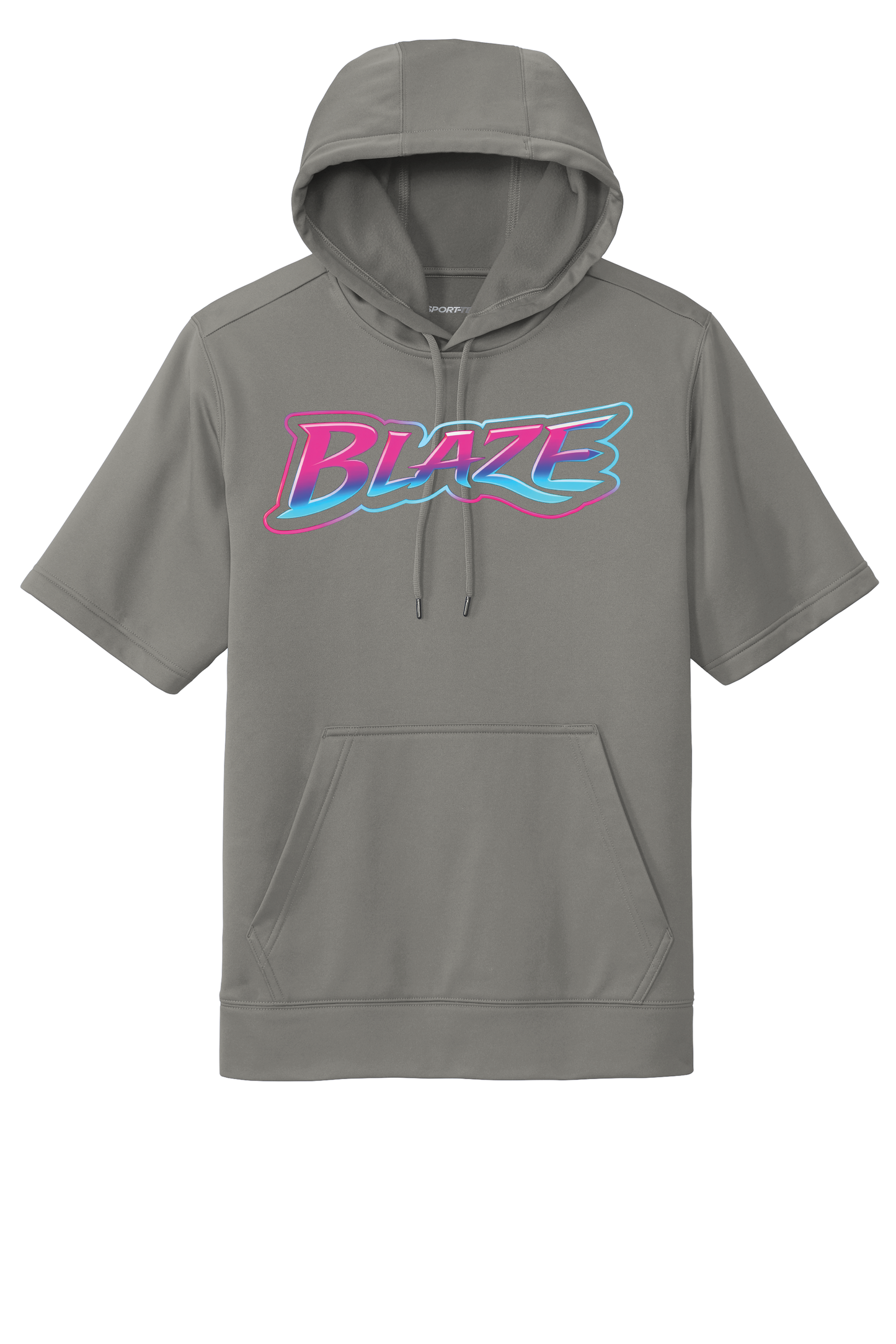 Adult and Youth Short Sleeve Hoodie - KC Blaze Neon Logo