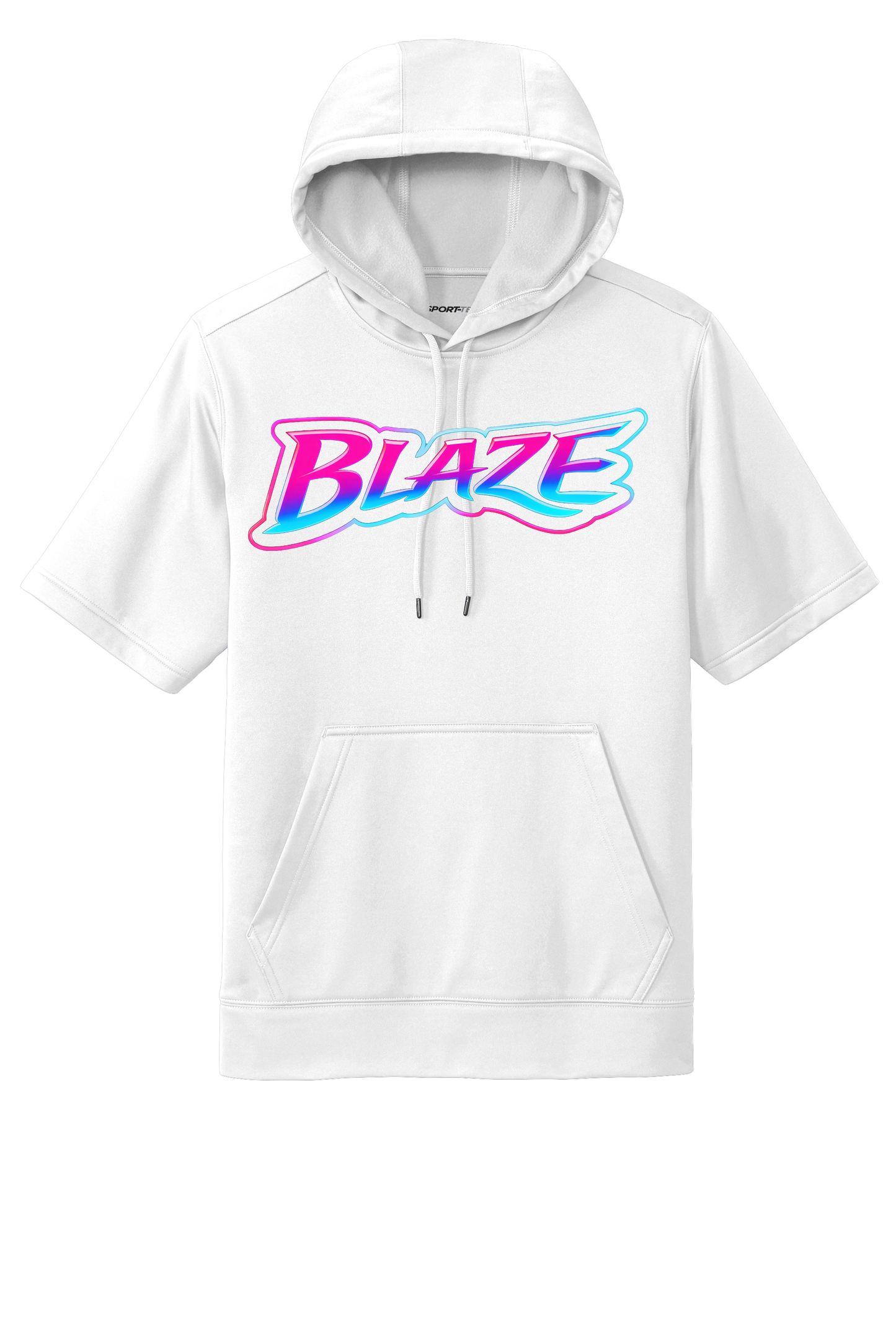 Adult and Youth Short Sleeve Hoodie - KC Blaze Neon Logo