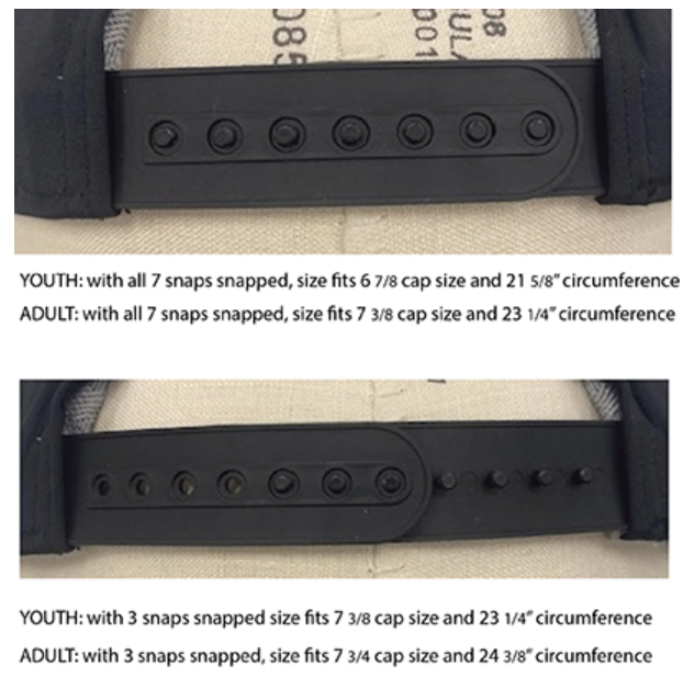 Youth/Adult Flat Bill Hat - White/Red