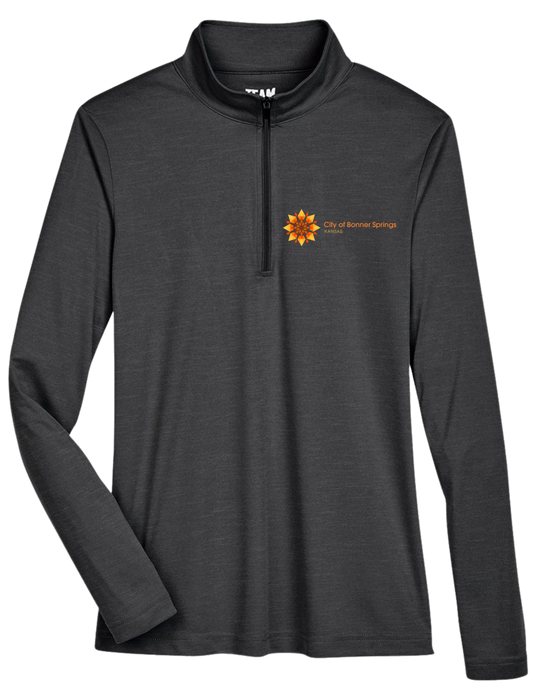 Women's Zone Sonic Heather Performance Quarter-Zip Pullover