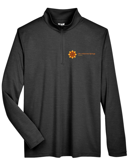 Men's Zone Sonic Heather Performance Quarter-Zip Pullover