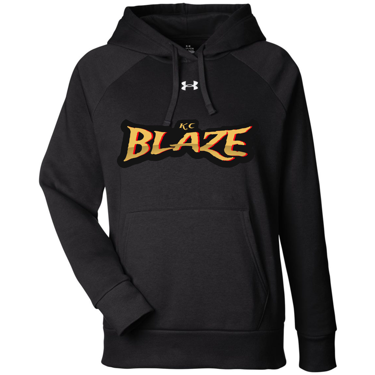 Under Armour Women's Rival Fleece Hoodie - Blaze Logo