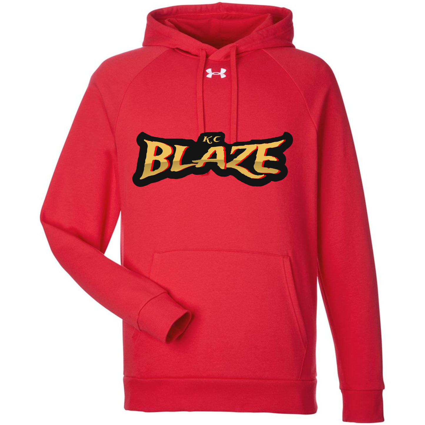 Under Armour Men's Rival Fleece Hoodie - Blaze Logo