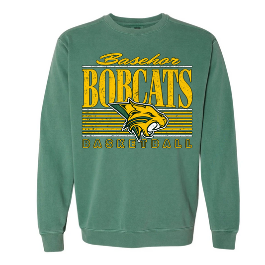 Adult Retro Sweatshirt - Bobcats Logo