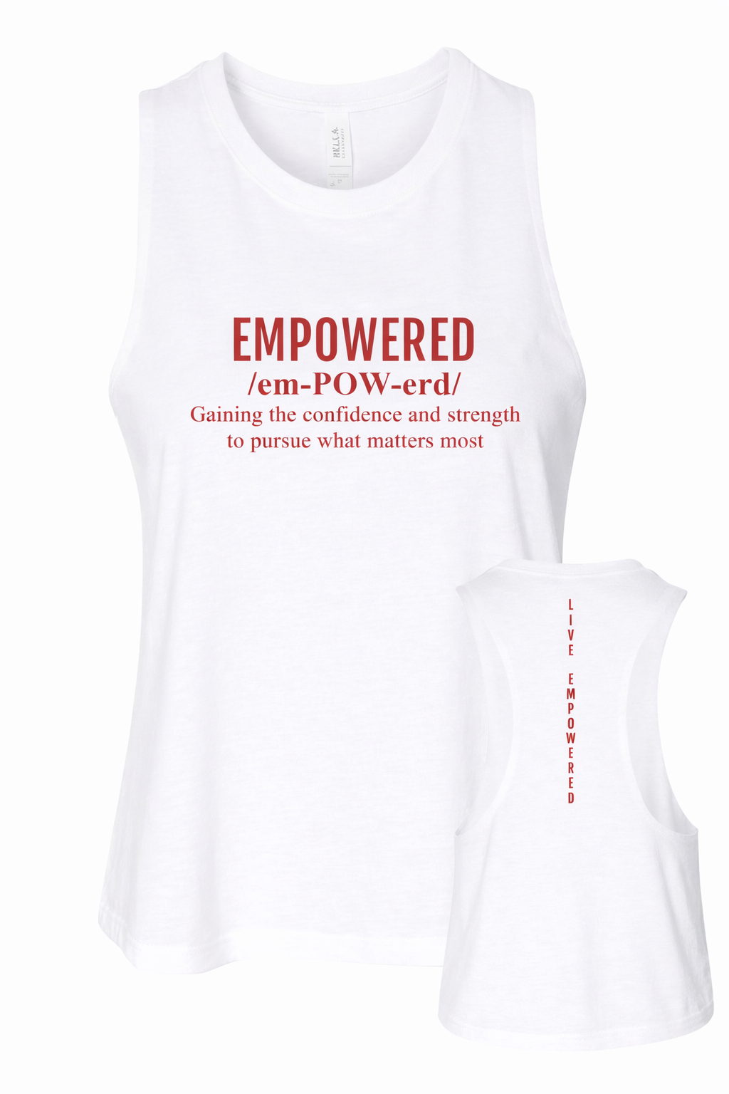 Empowered Definition- Cropped Tank Top