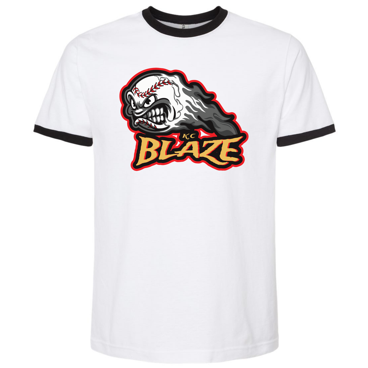 Fine Jersey Ringer T-Shirt - KC Blaze