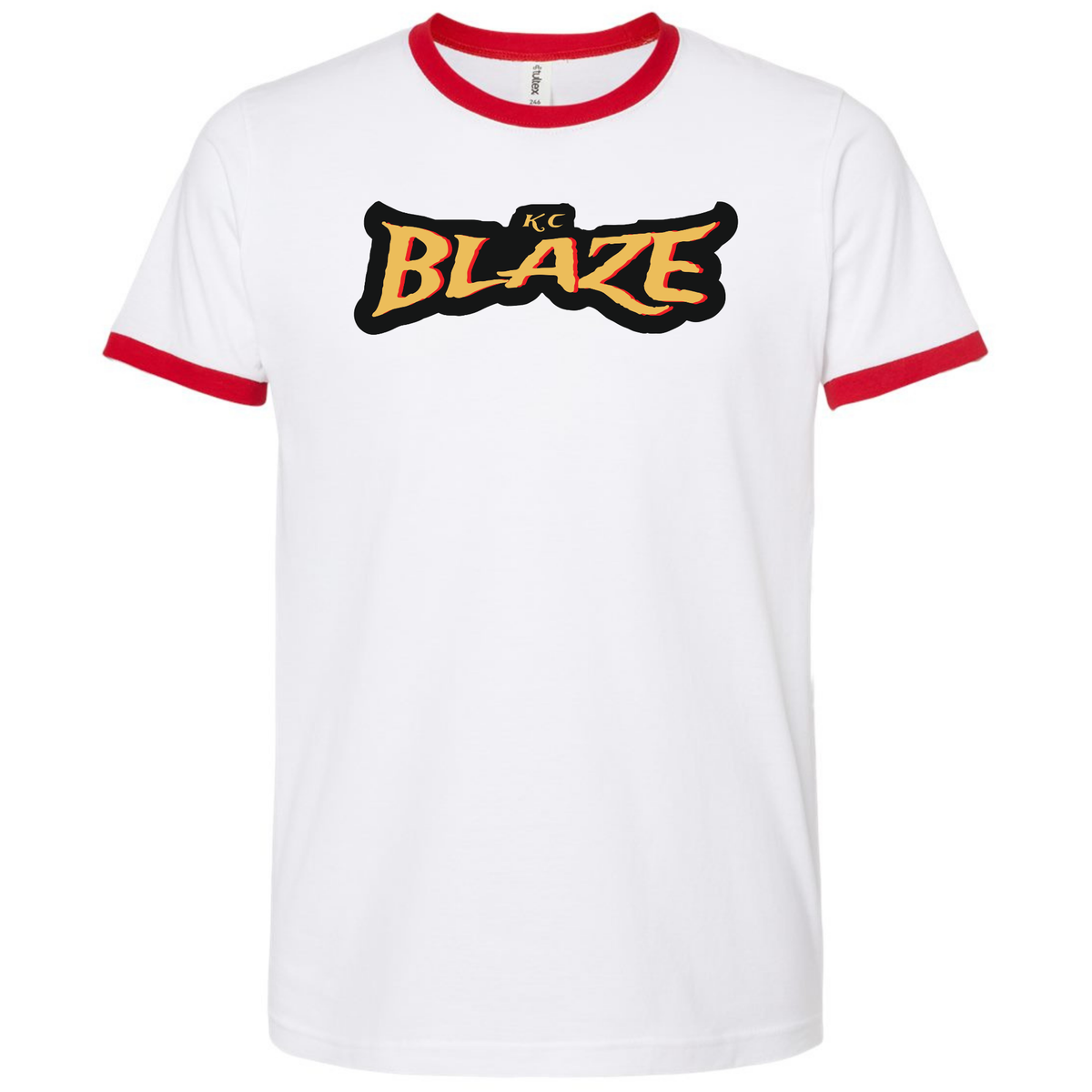 Fine Jersey Ringer T-Shirt - KC Blaze