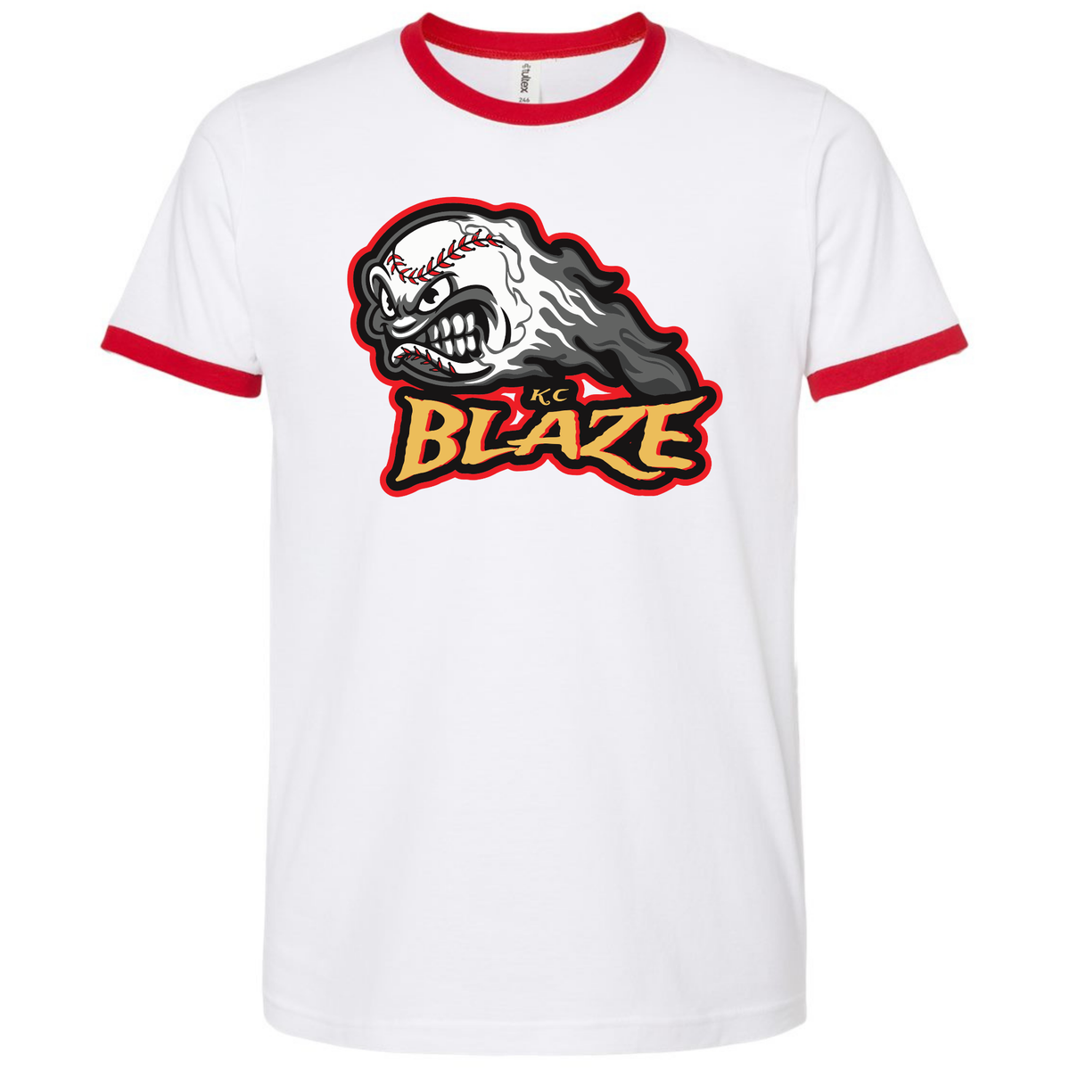 Fine Jersey Ringer T-Shirt - KC Blaze