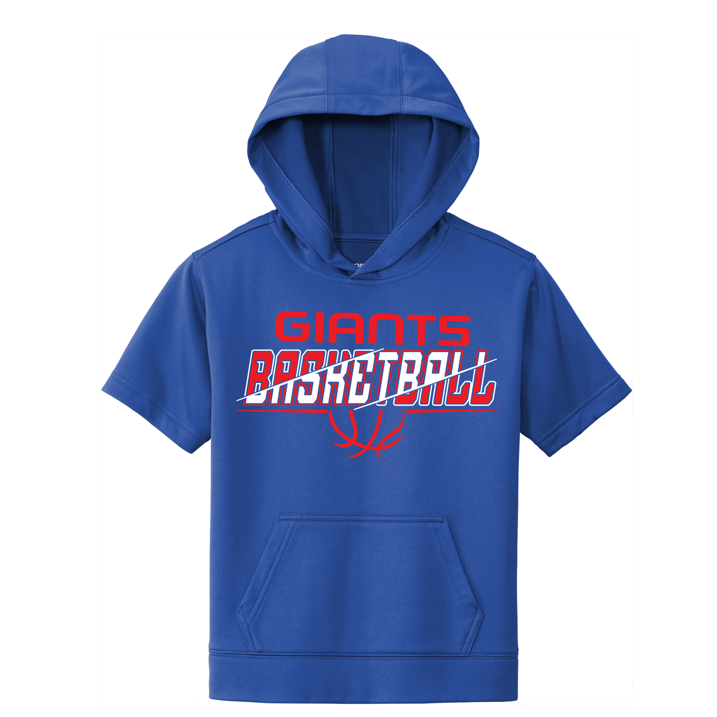 Youth Short Sleeve Hoodie - blue