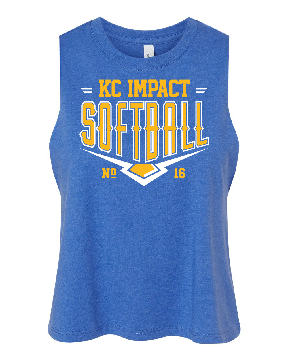 Bella Canvas Cropped Tank Top - KC Impact Softball